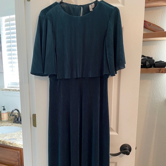 blair green dress Green Bardot Maternity Dress, Off the Shoulder, Baby Shower, Pregnant Guest Medium / Green